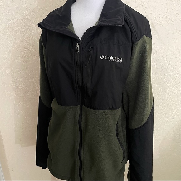 Columbia Other - Mens Columbia Green and Black jacket Fleece size XL